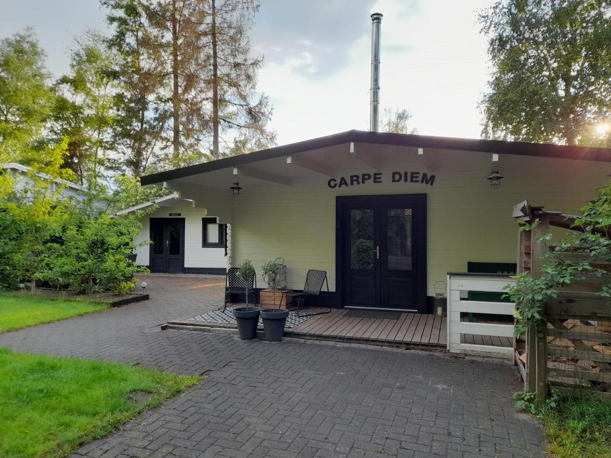 Geweldige 5 persoons Chalet met verwarmd zwembad nabij Dierenpark WILDLANDS Schoonebeek Buitenkant foto