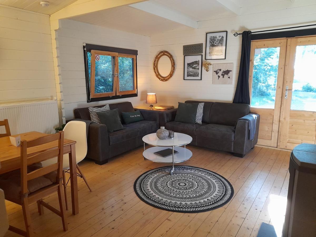 Geweldige 5 persoons Chalet met verwarmd zwembad nabij Dierenpark WILDLANDS Schoonebeek Buitenkant foto