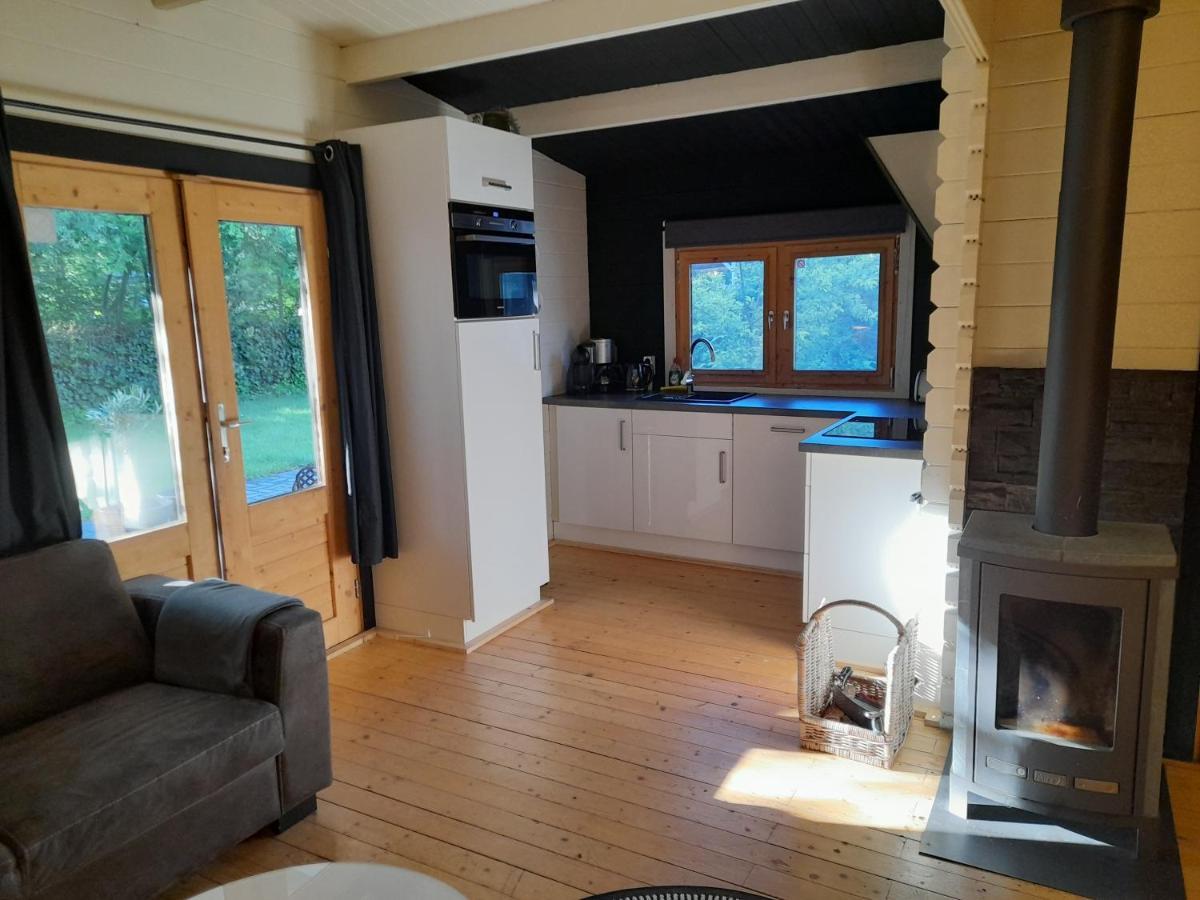 Geweldige 5 persoons Chalet met verwarmd zwembad nabij Dierenpark WILDLANDS Schoonebeek Buitenkant foto